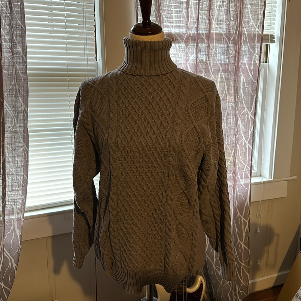 Sunday Best cable knit turtleneck, S